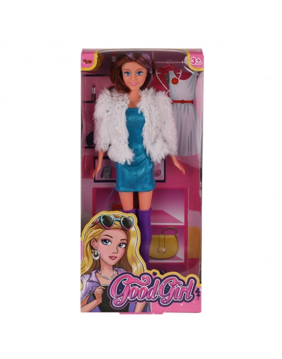 WG-66770 Parlak Elbiseli Ceketli Bebek 29 cm -Vardem