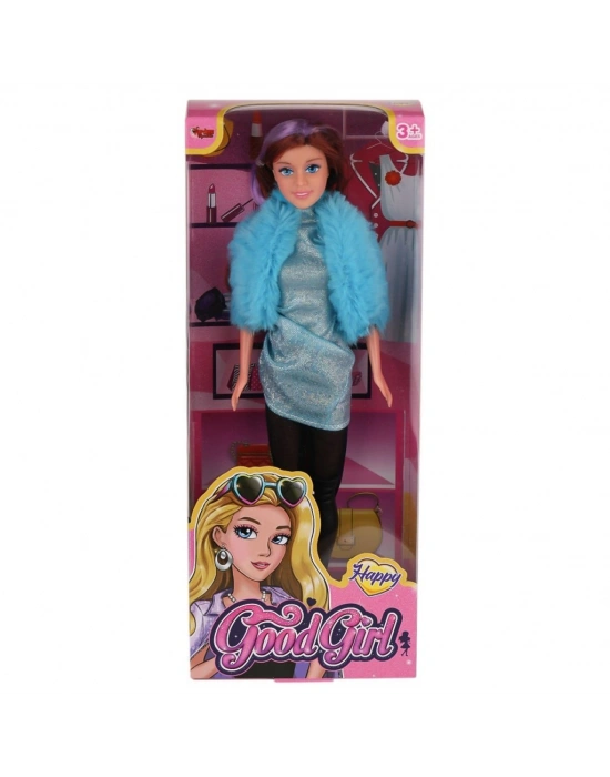 WG-66771  Parlak Drape Elbiseli Bebek 29 cm -Vardem