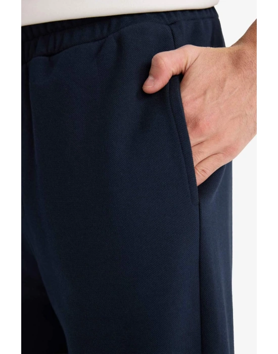 Wide Leg Geniş Bol Paça Beli Bağcıklı Pike Eşofman Altı F8524AX25AU