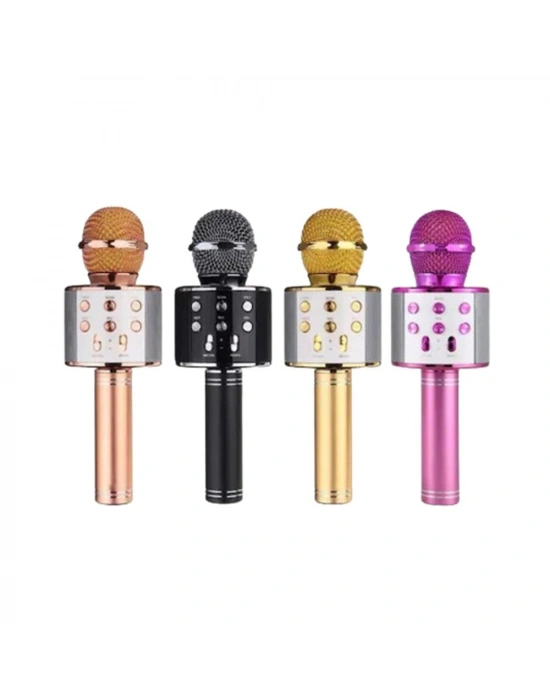 WS-858 Ses Değiştirmeli Karaoke Mikrofon
