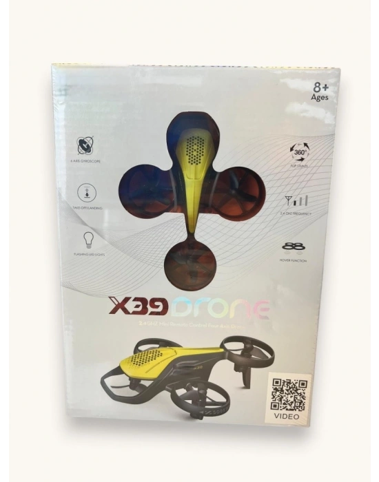 X39 UZAKTAN KUMANDALI 4 PERVANELİ DRONE