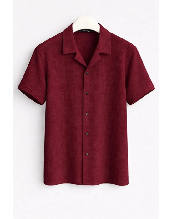 Yazlık Kısa Kol Gömlek Premium Kalite Slim Fit Tarz Ürün Nefes Alan Kumaş