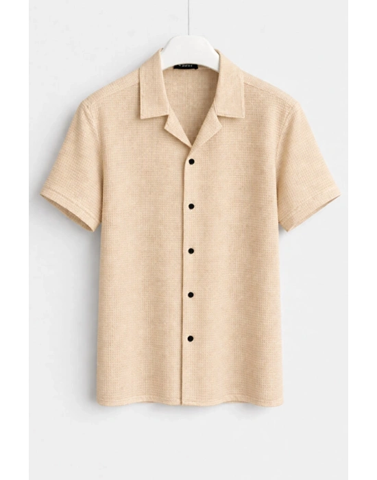 Yazlık Kısa Kol Gömlek Premium Kalite Slim Fit Tarz Ürün Nefes Alan Kumaş