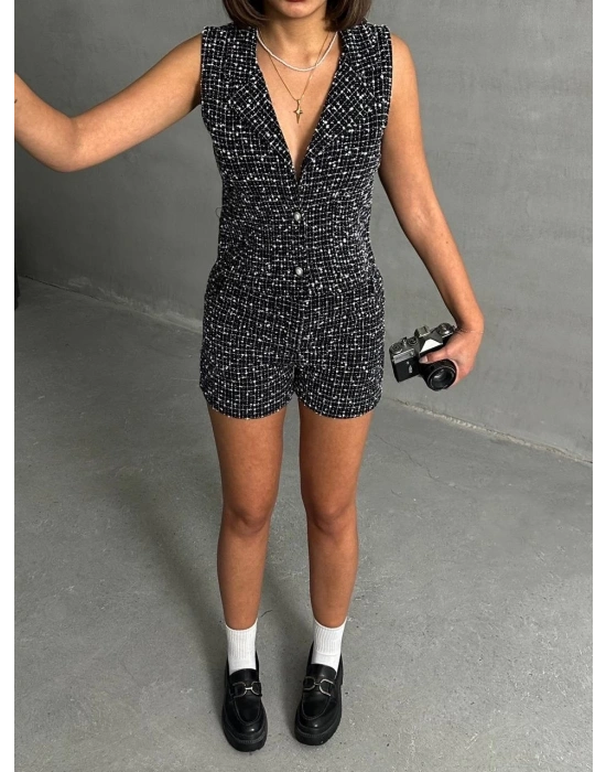 Yelekli şort takım