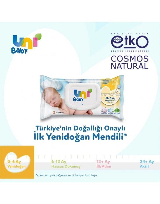 Yenidoğan Islak Havlu Mendil 3Lü 120 Yaprak