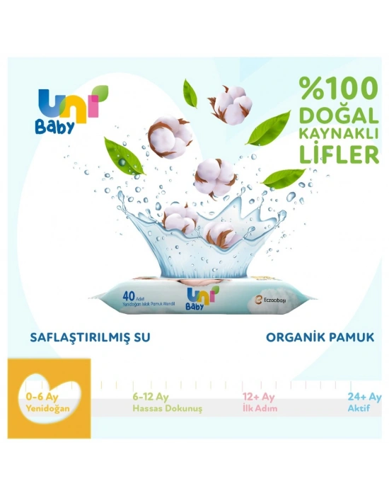 Yenidoğan Islak Havlu Mendil 3Lü 120 Yaprak