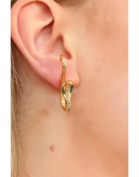 Yılan Tasarım Bayan Küpe