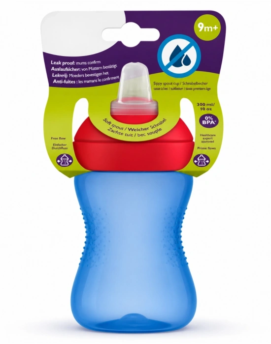 Yumuşak Uçlu Bardak 300 ml Mavi