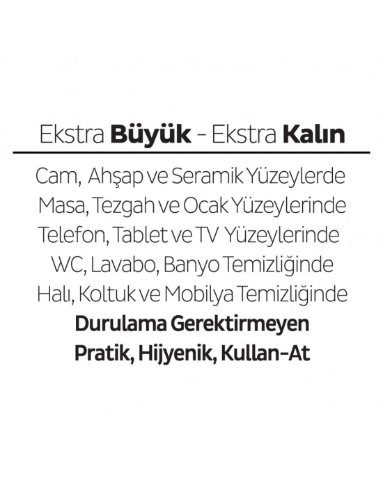 Yüzey Temizlik Havlusu 100 Adet  e