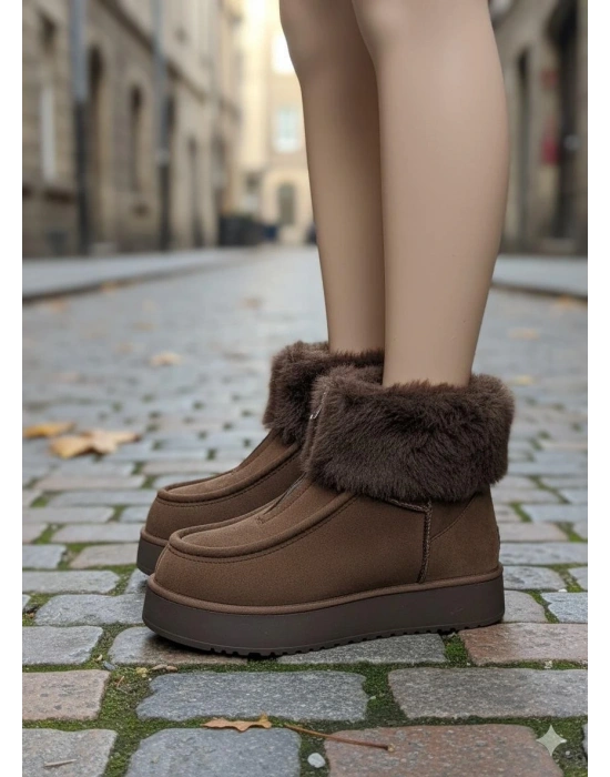 Zinya Kahverengi Süet Bot