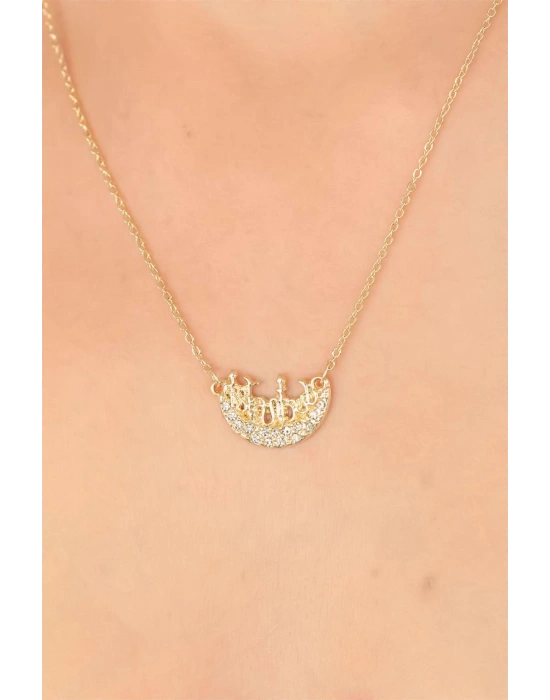 Zirkon Taşlı Bayan Kolye