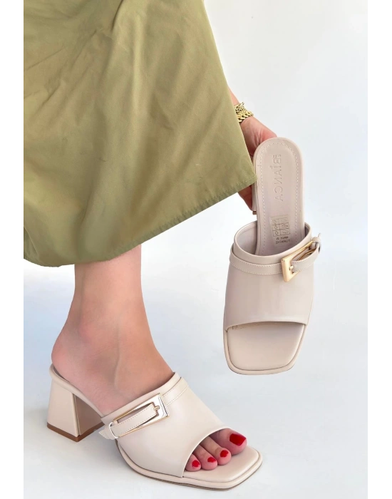 Ziva Bej Cilt Topuklu Terlik