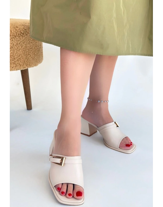 Ziva Bej Cilt Topuklu Terlik