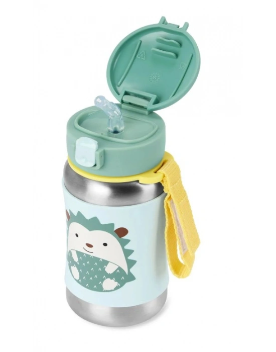 Zoo Pipetli Paslanmaz Çelik Suluk 350 ml Kirpi