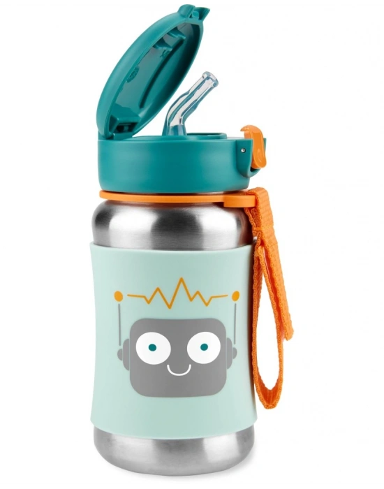Zoo Pipetli Paslanmaz Çelik Suluk 350 ml Robot