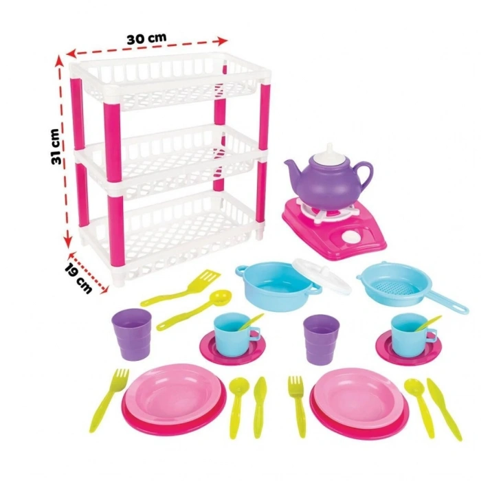 03 337  3 Katlı Hamarat  Mutfak Seti