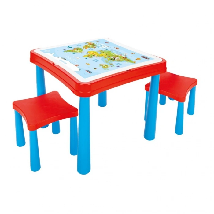 03 477 ÇALIŞMA MASASI KIRMIZI MAVİ