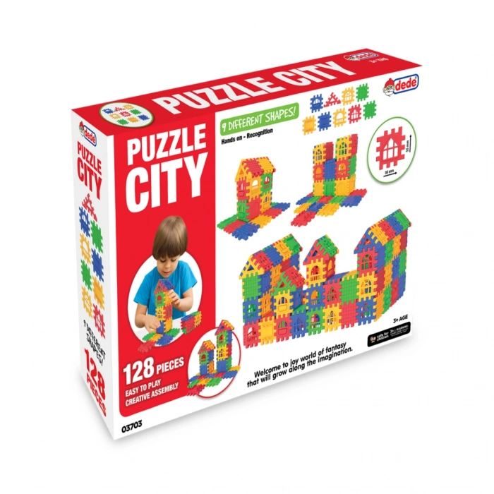 03703 Puzzle City 128 Parça