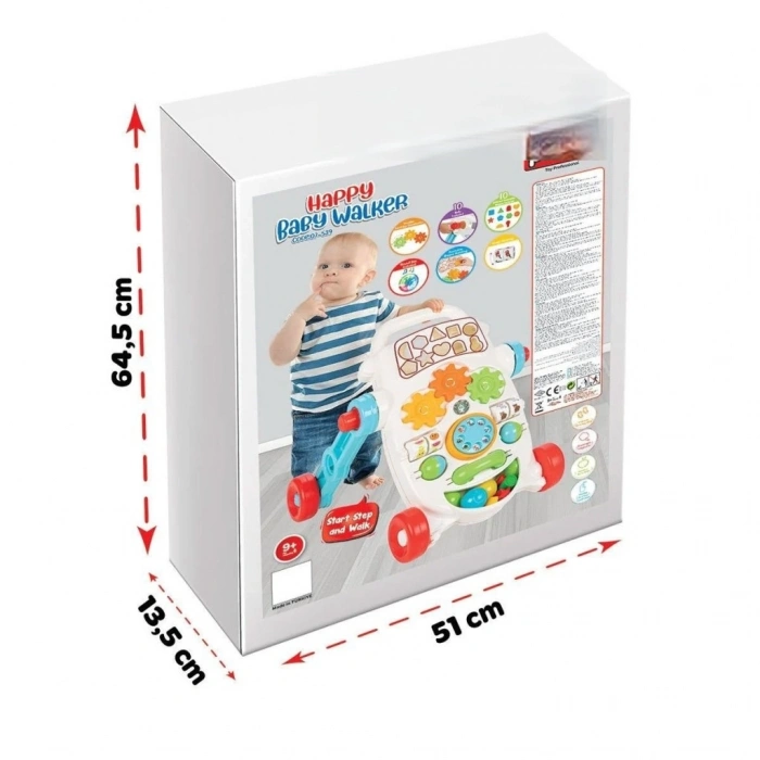 07 539 Happy İlk Adım Arabası Pembe Oyuncak