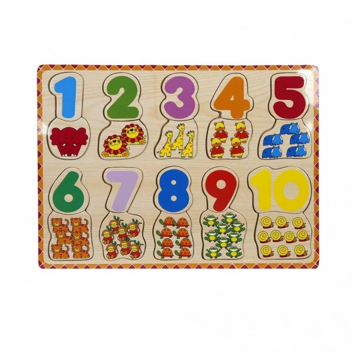 1006609  Tahta   Bultak Rakamlar Hayvanlı
