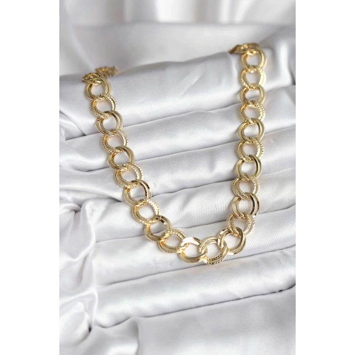 14K Gold Renk Kaplama Samanyolu Model CM Kadın Kolye