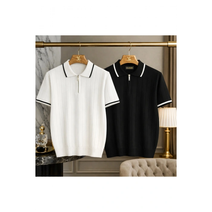 2 li avantajlı set erkek yazlık kısa kollu premıum kalıte triko tişört