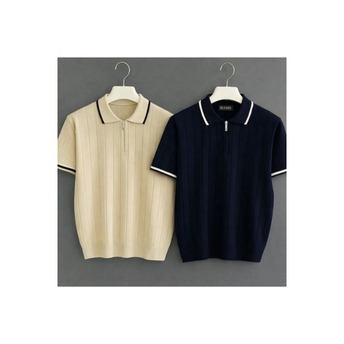 2 li avantajlı set erkek yazlık kısa kollu triko tişört