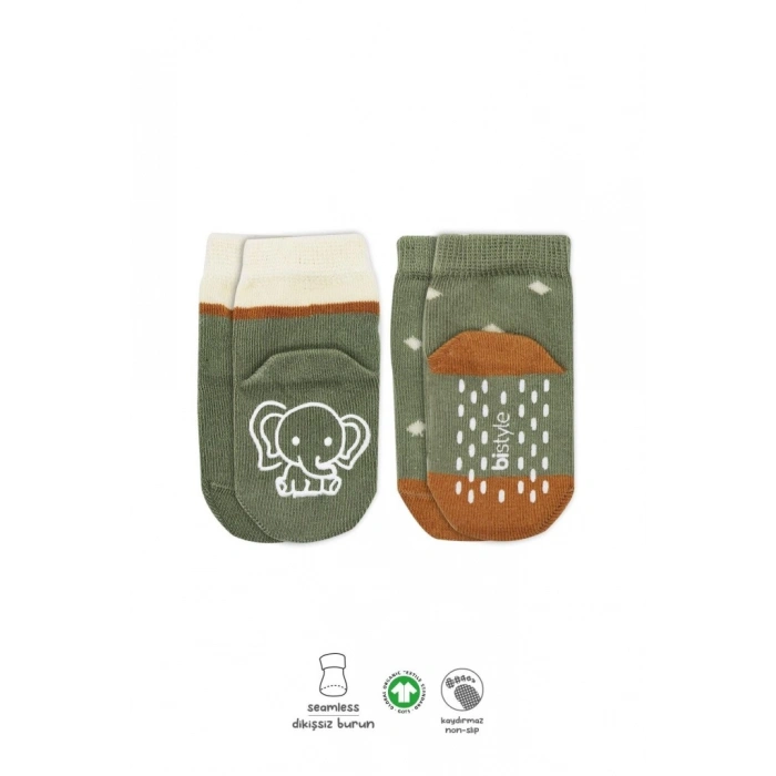 2Li Hayvan Figür Kaymaz Kız Soket Çorap 10120 Nil