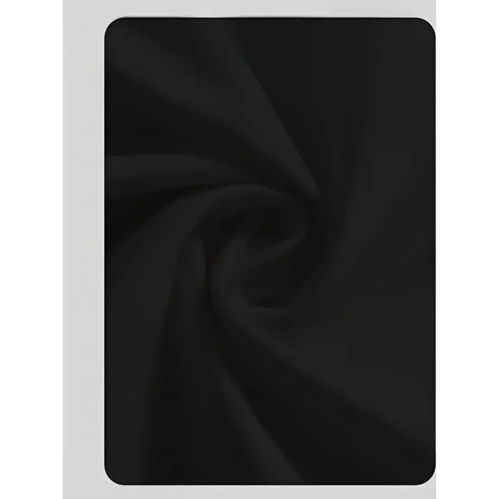 20/1 Penye Compack Day One Baskılı Oversize Bisiklet Yaka T-shirt - Siyah