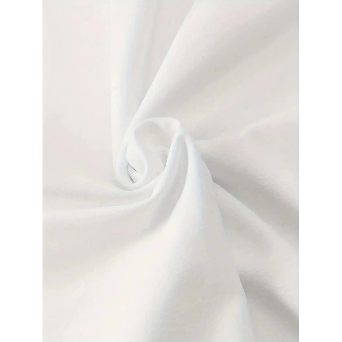 20/1 PENYE COMPACK GÜLÜCÜK BASKILI OVERSİZE BİSİKLET YAKA KISA KOL YAZLIK T-SHİRT - BEYAZ