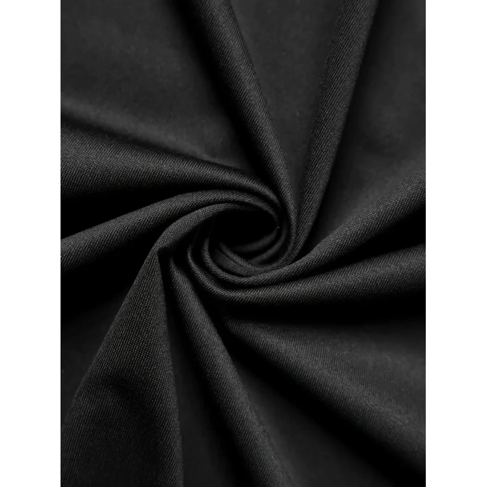 20/1 Penye Compack Vikings Valhalla Baskılı Oversize Bisiklet Yaka T-shirt - Siyah