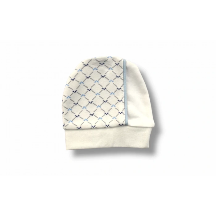 3-6 6-9 9-12 Ay My Camping Nakışlı Şapkalı Uzun Kollu Sweatli 3Lü Erkek Bebek Takımı Ekru