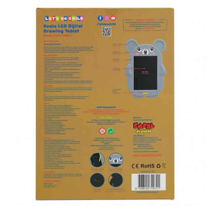 31072 Koala Çizim Tableti 8.5 inç