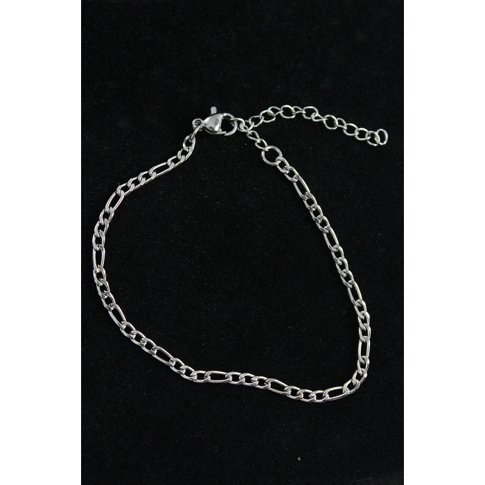 316L Çelik Figaro Model Gümüş Renk Erkek Bileklik