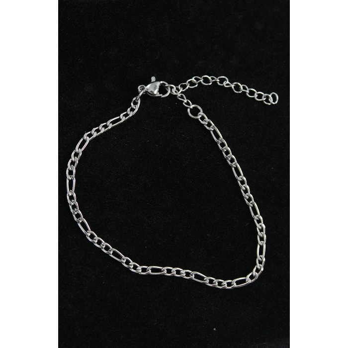 316L Çelik Figaro Model Gümüş Renk Erkek Bileklik