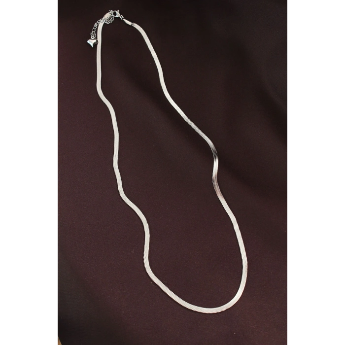 316L Çelik Gümüş Renk 60 cm İtalyan Zincir Kolye