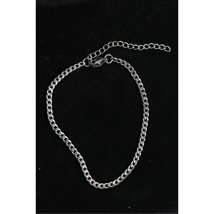 316L Çelik İnce Klasik Model Gümüş Renk Erkek Bileklik