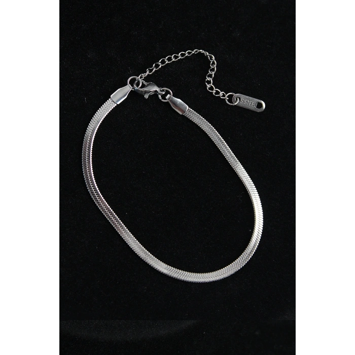 316L Çelik İtalyan Model Gümüş Renk Erkek Bileklik