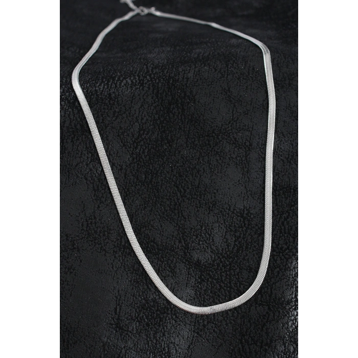 316L Çelik Klasik İtalyan Zincir Model Gümüş Renk Erkek Kolye