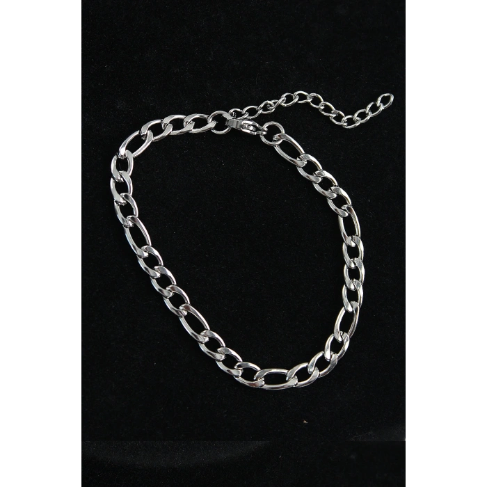 316L Çelik Klasik Model Gümüş Renk Erkek Bileklik