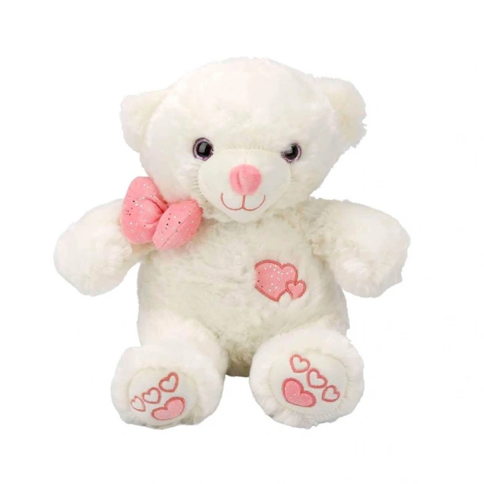 3186 Papyonlu Peluş Ayı 30 cm -NessiWorldman