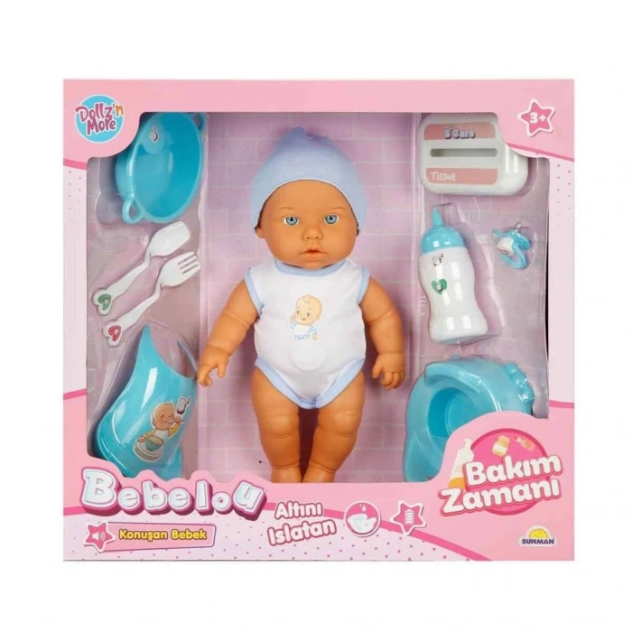 3823 Bakım Zamanı Sesli Gülen Ağlayan Bebek 32 cm -NessiWorld