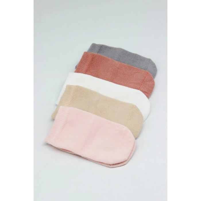 5li Penye Soket Kutulu Basic Çorap 10131 Pudra