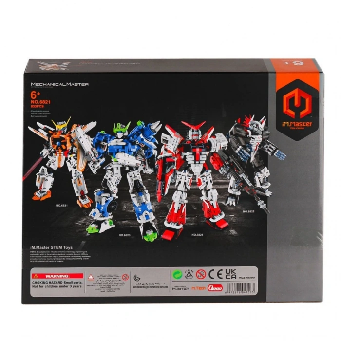 6821 IMM Savaşçı Robot Blok Seti 833 Parça