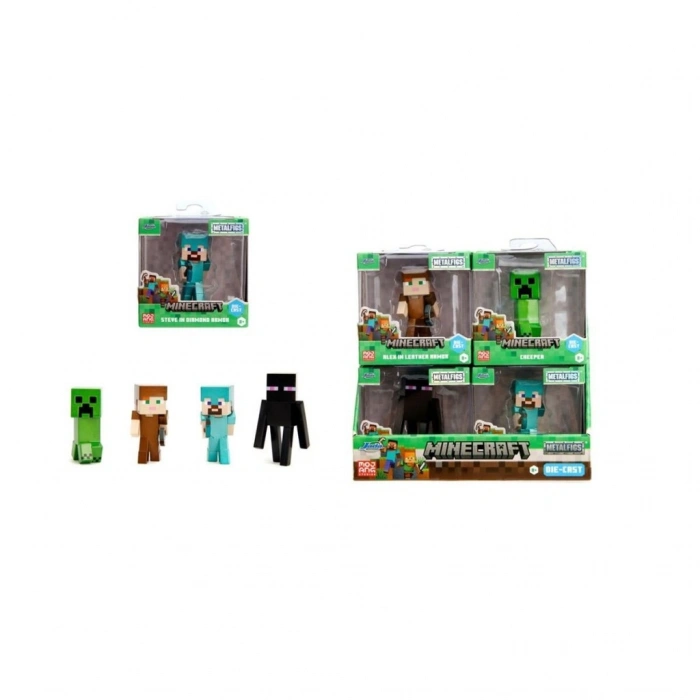 9385138300W03 Minecraft Figures 2 5 Wave 3die-castpop-culture collectible(ADET FİYATIDIR)