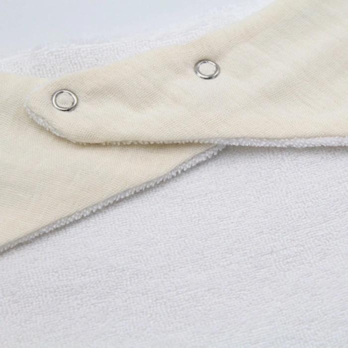  Ahşap Diş Kaşıyıcılı Bürümcük Müslin Önlük 736 Ekru