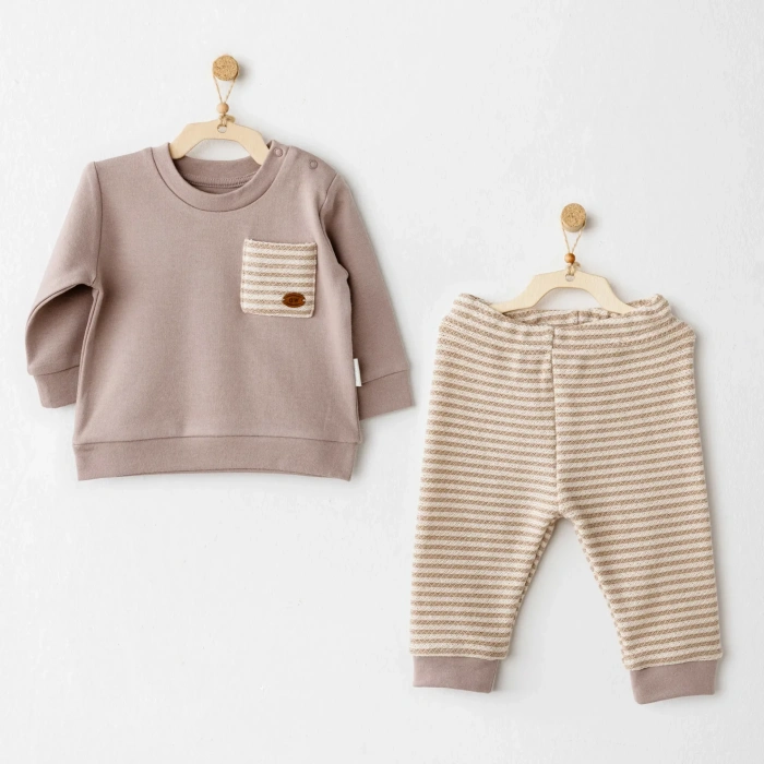 Andywawa Ac26160 Tinny S Sheeps 2Li Takım Beige