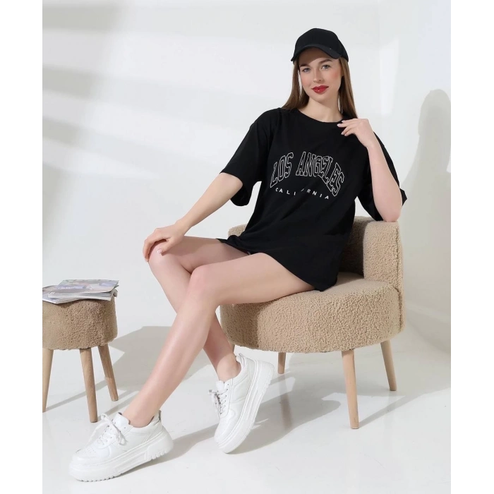 Angeles baskılı tişört