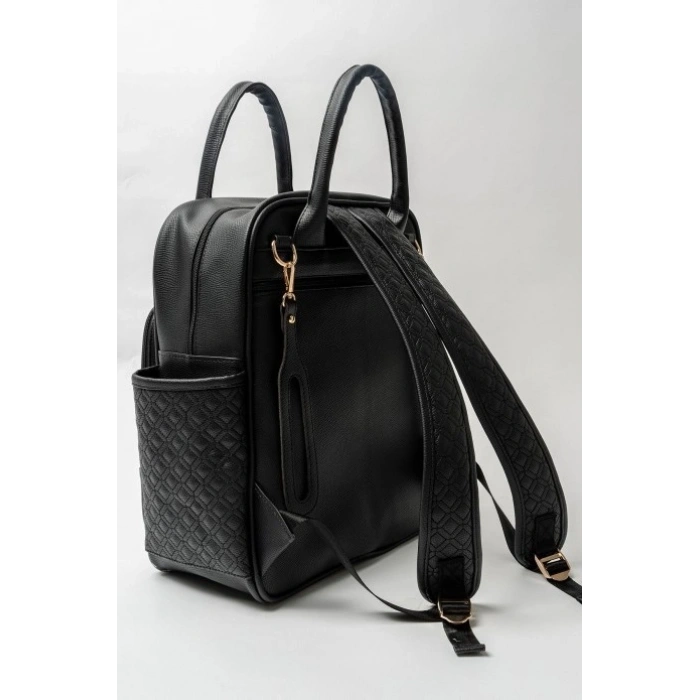 Anne Bebek Bakım Sırt Çantası 7350 Siyah