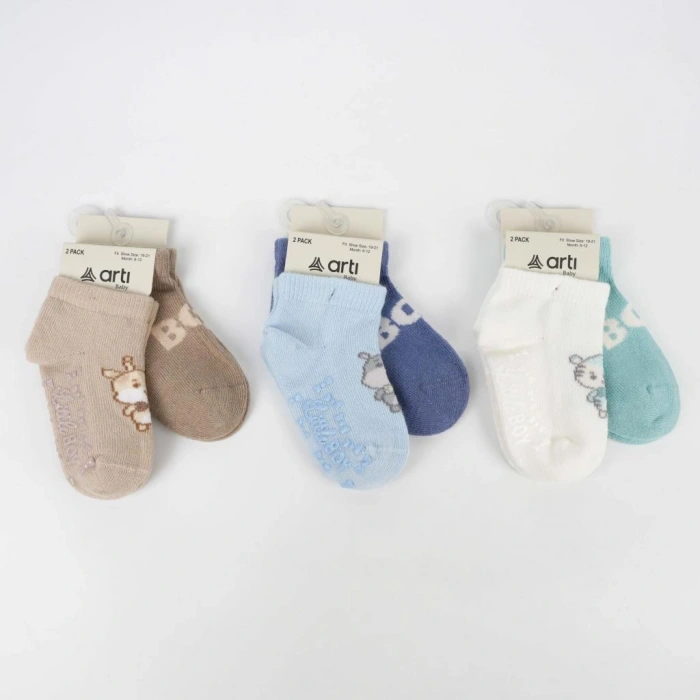  Aristo 2Li Abs Erkek Bebek Patik Çorap K20406 (ADET FİYATIDIR)
